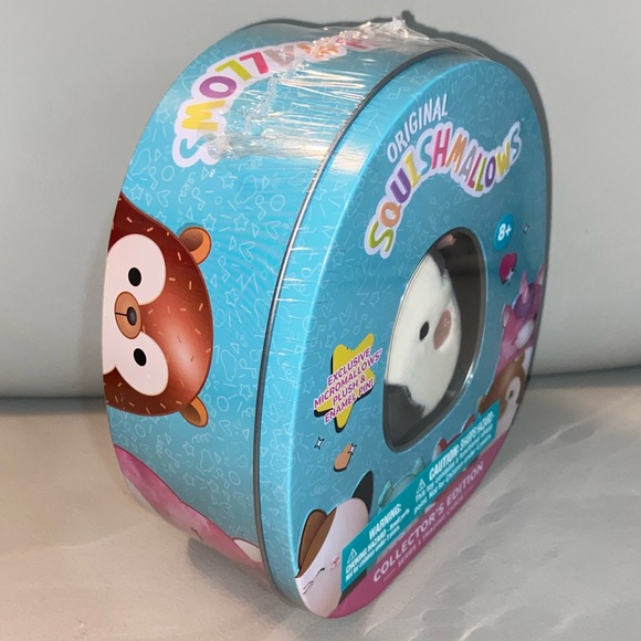 Squishmallow Micro Mallow Connor the Cow Collector's Tin - Picture 2 of 5